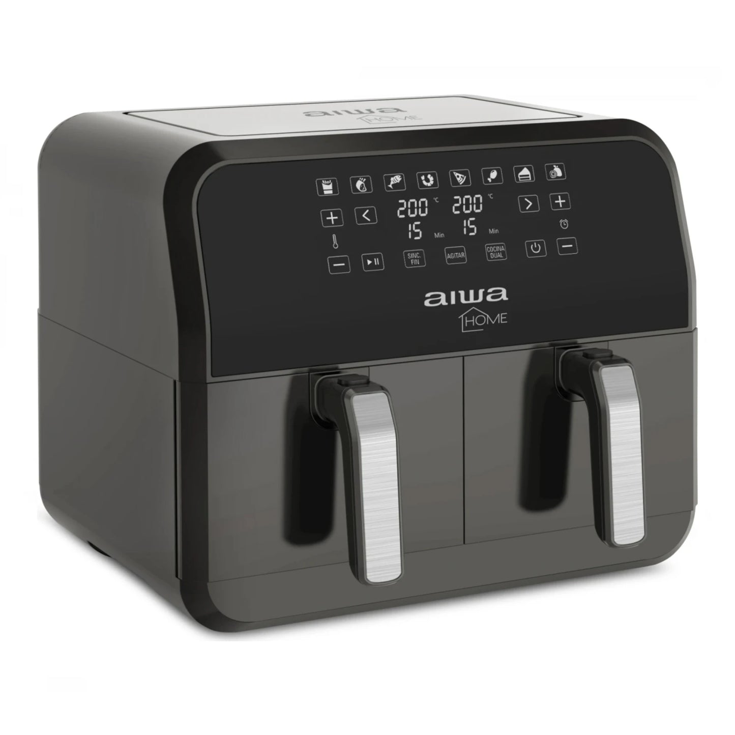 Freidora Sin Aceite Aiwa 8L Dos Canastos