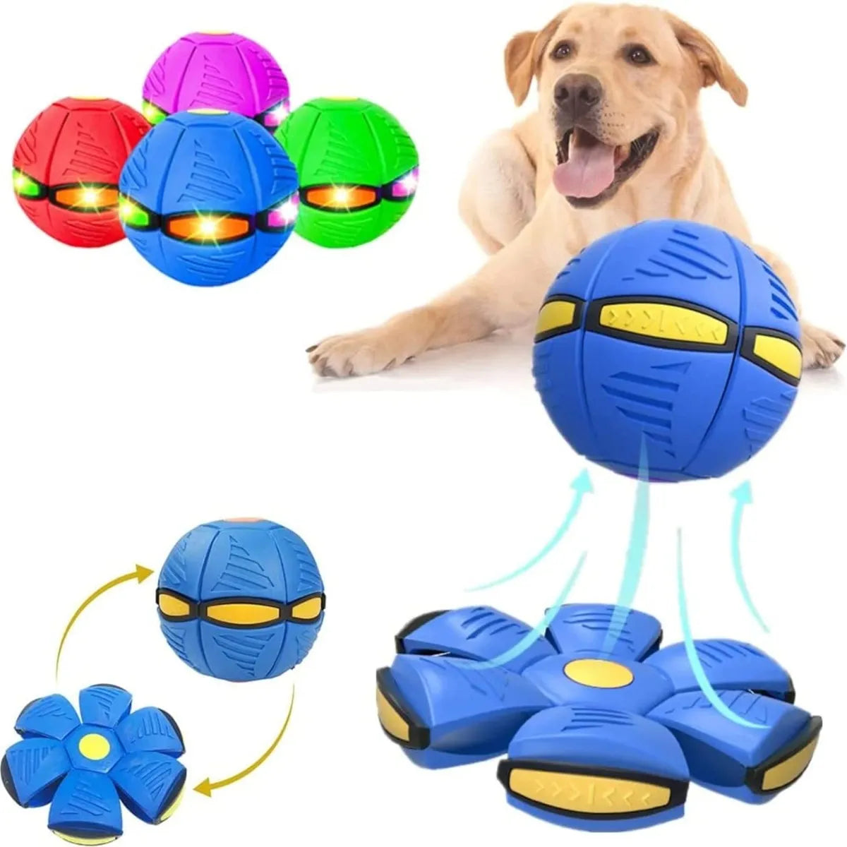 PELOTA MAGICA DISCO VOLADOR LUZ