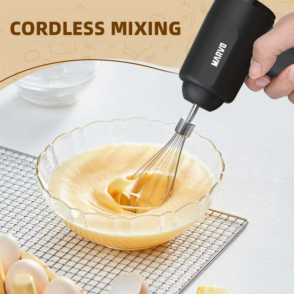 BATIDORA DE MANO INALAMBRICA MARVO HBR-110