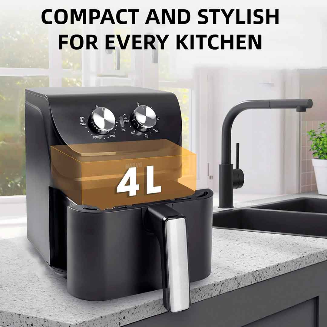 FREIDORA SIN ACEITE MARVO HAF-086 NEGRO