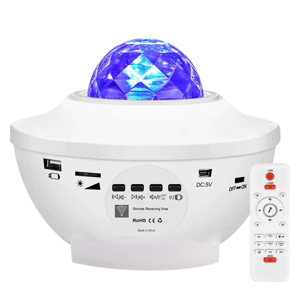 PROYECTOR LUCES GALAXIA PARLANTE Y CONTROL REMOTO