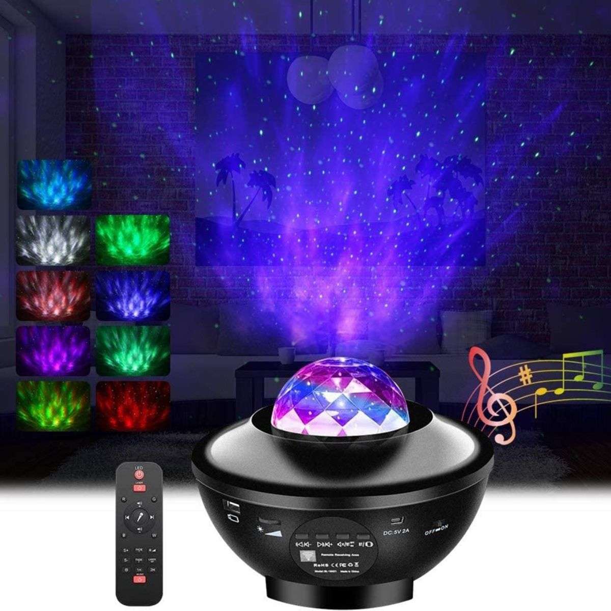 PROYECTOR LUCES GALAXIA PARLANTE Y CONTROL REMOTO