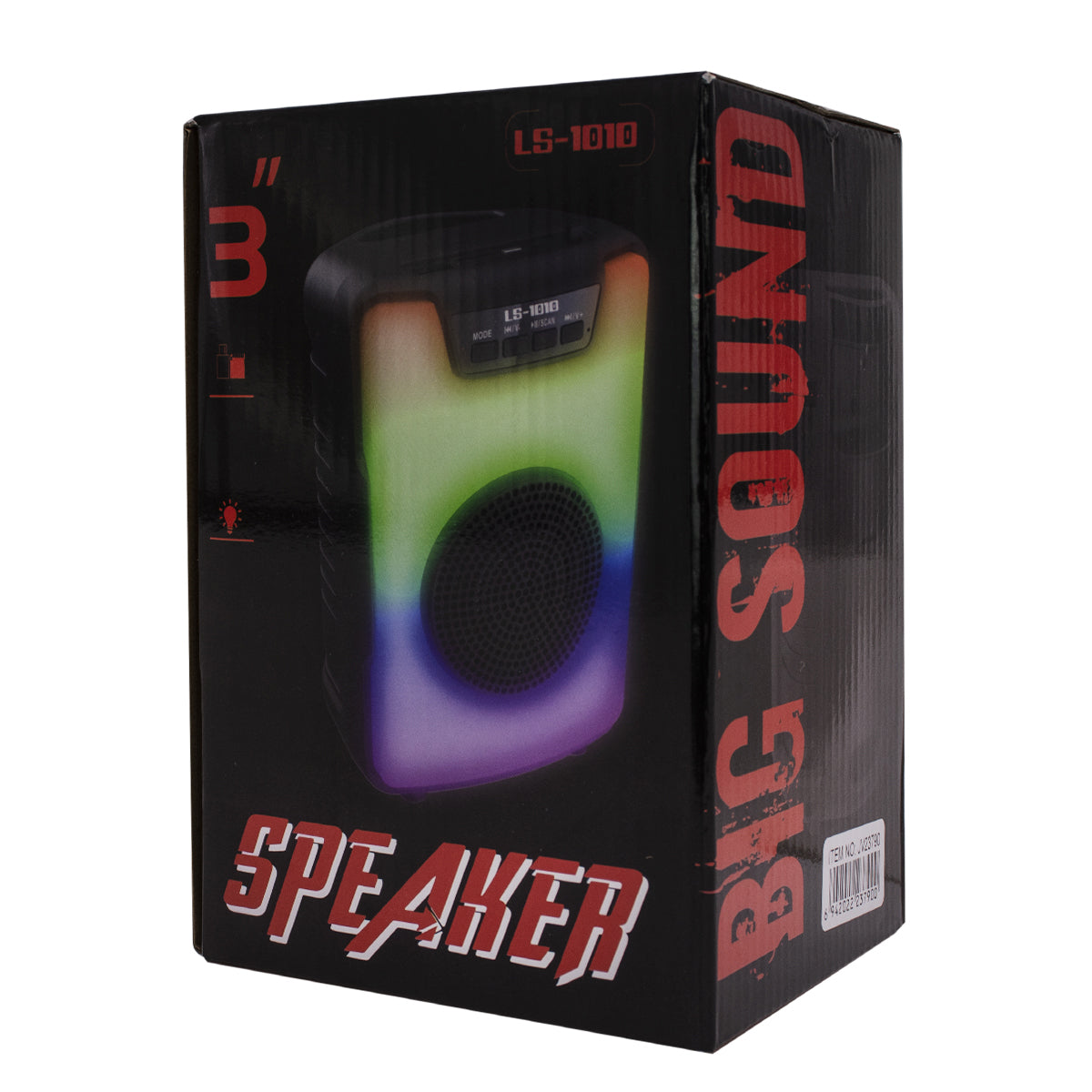 PARLANTE PORTATIL LS-1010 3” RGB BT USB SD AUX