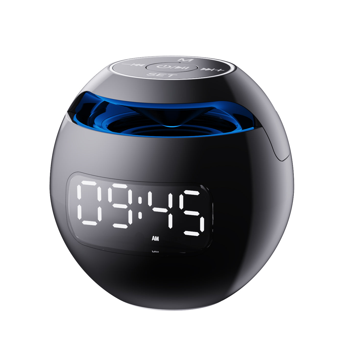 DESPERTADOR PARLANTE KIMISO KMS-K12 REDONDO USB/BT