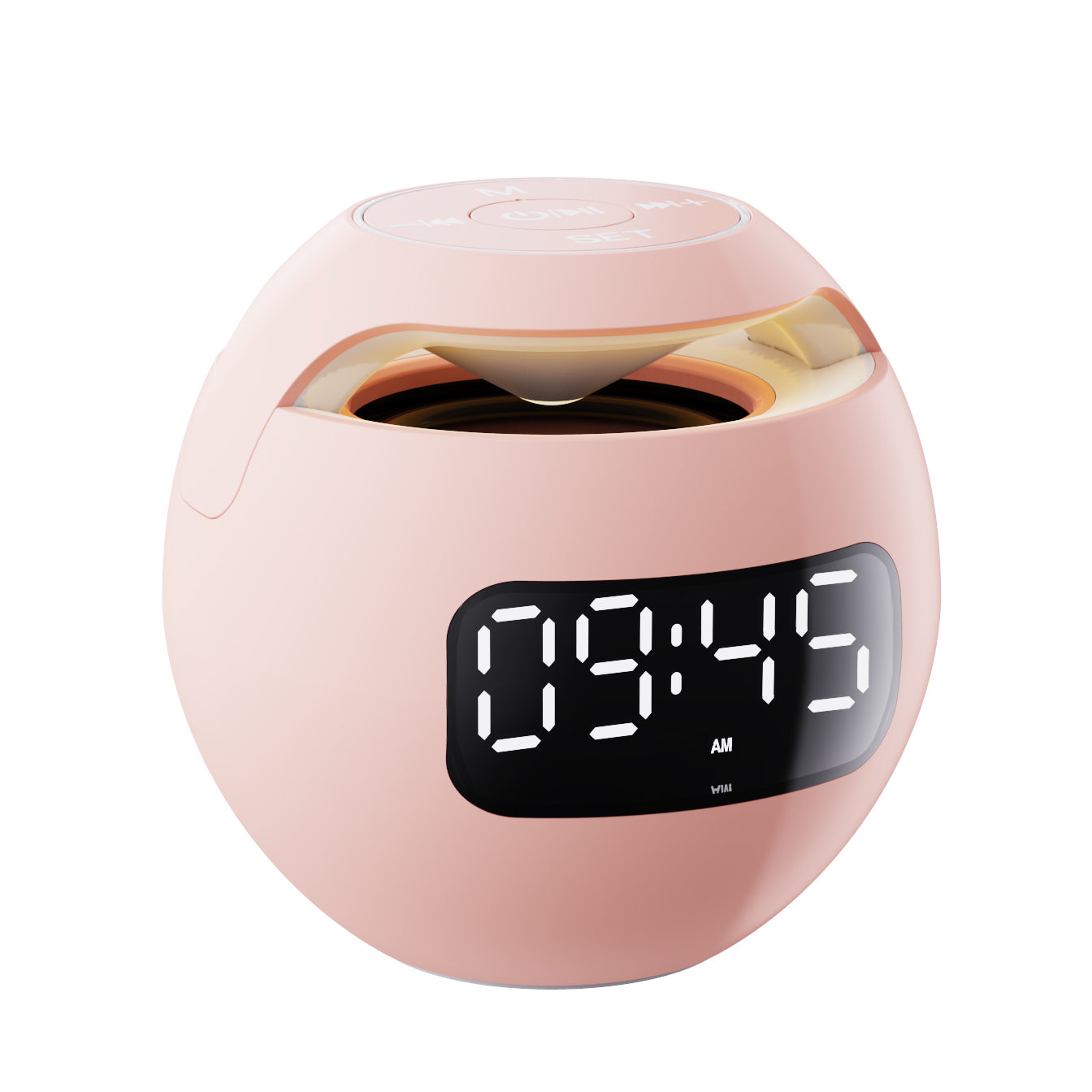 DESPERTADOR PARLANTE KIMISO KMS-K12 REDONDO USB/BT