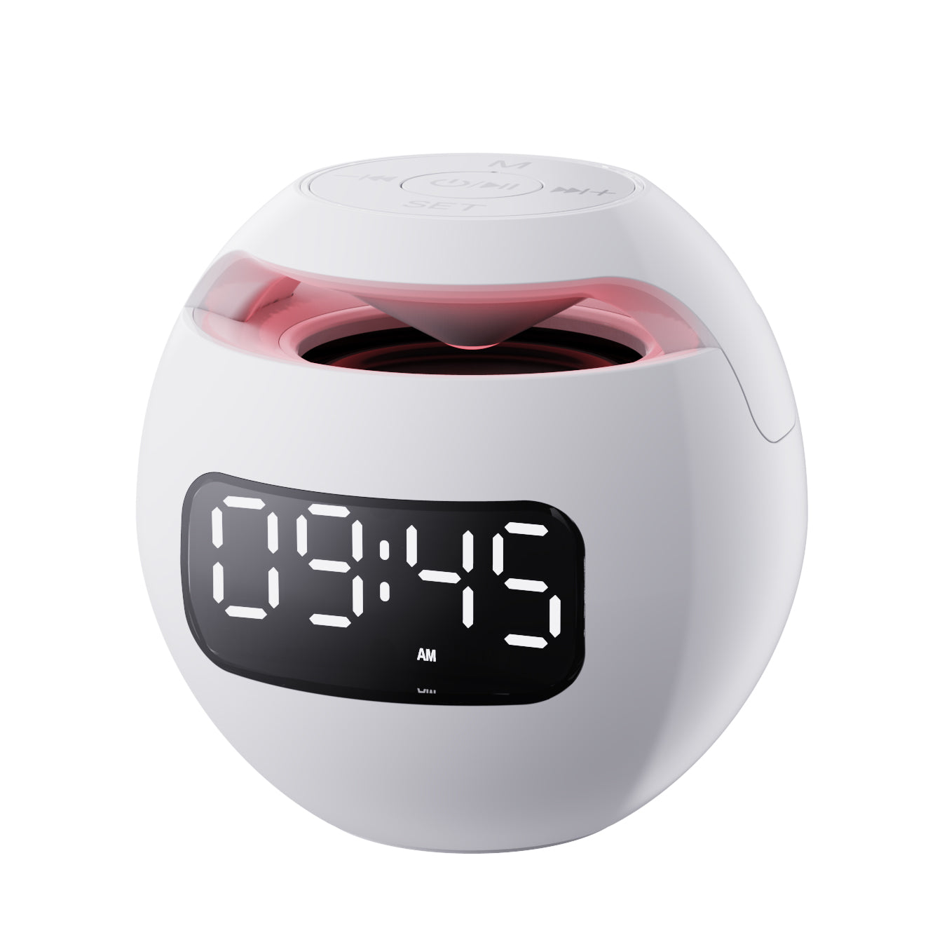 DESPERTADOR PARLANTE KIMISO KMS-K12 REDONDO USB/BT