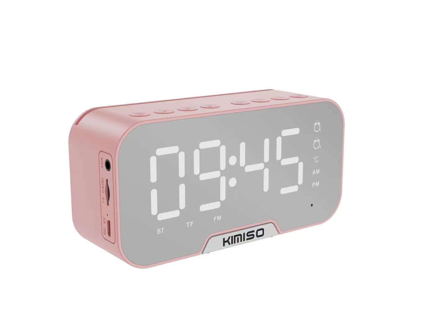 DESPERTADOR PARLANTE KIMISO K10 USB/BT RECTANGULAR