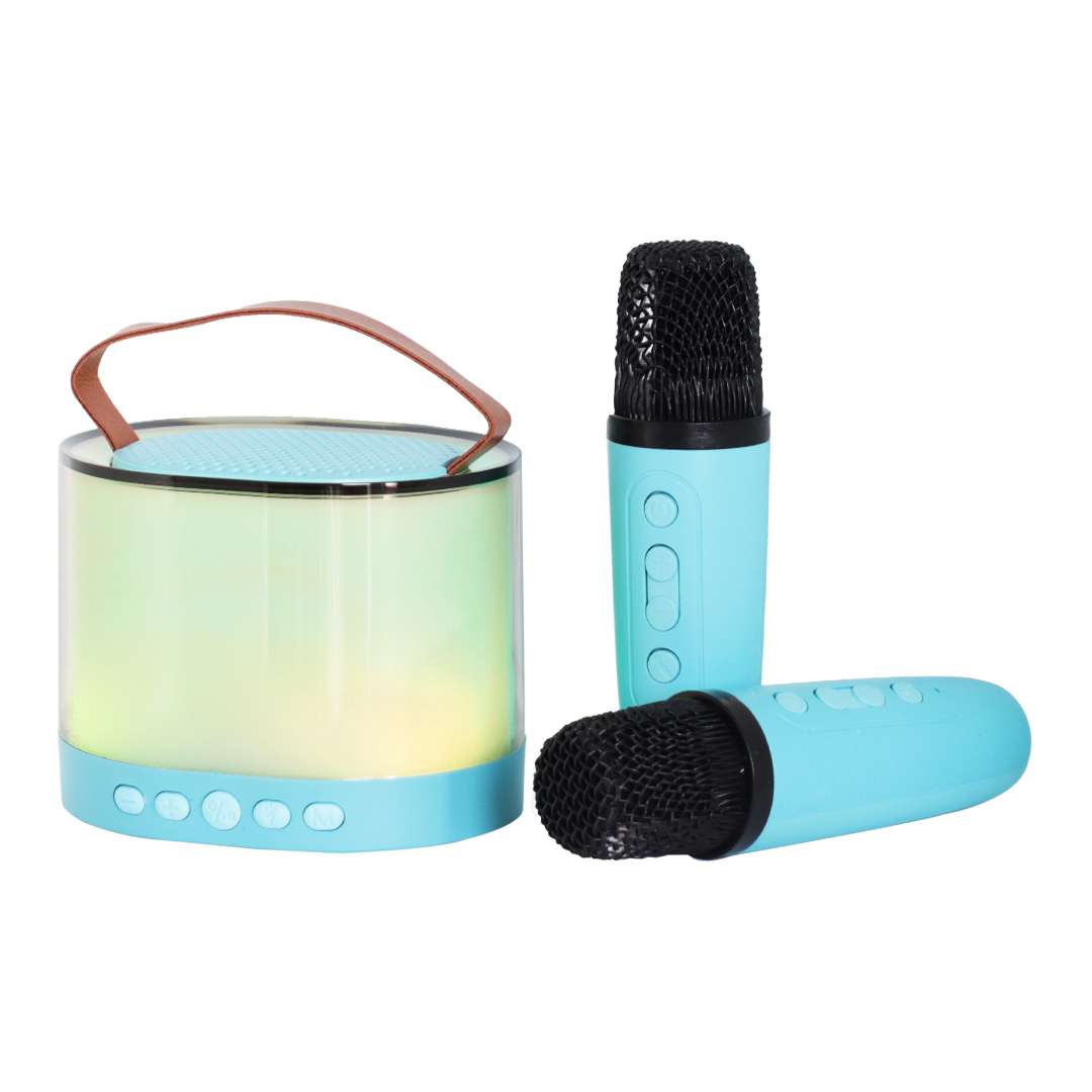 PARLANTE PORTATIL CON x2 MICROFONO INALAMBRICO RGB