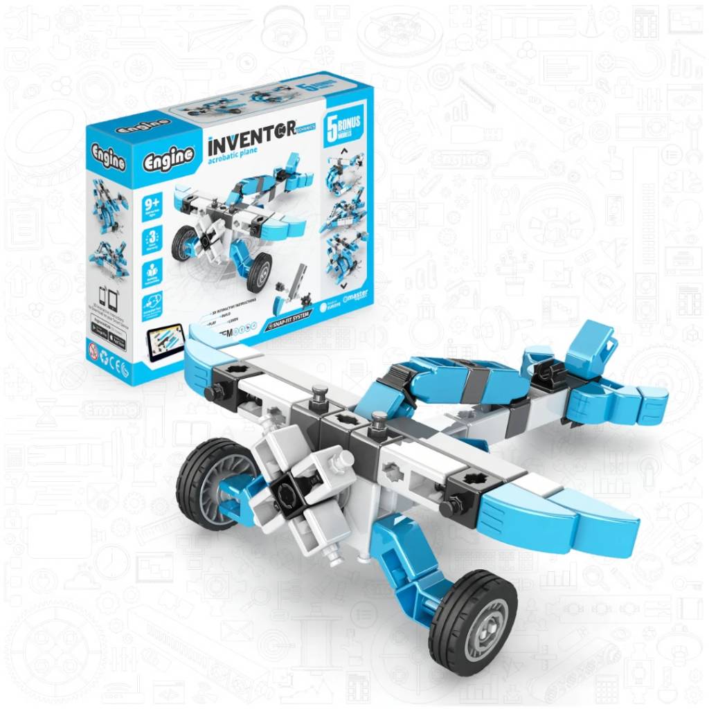 Inventor Mechanics Avión Acrobático +5 modelos IN11 ENGINO