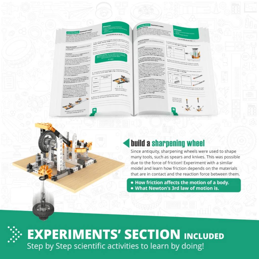 Juego de Armar Discovering Stem Leyes de Newton 6 modelos