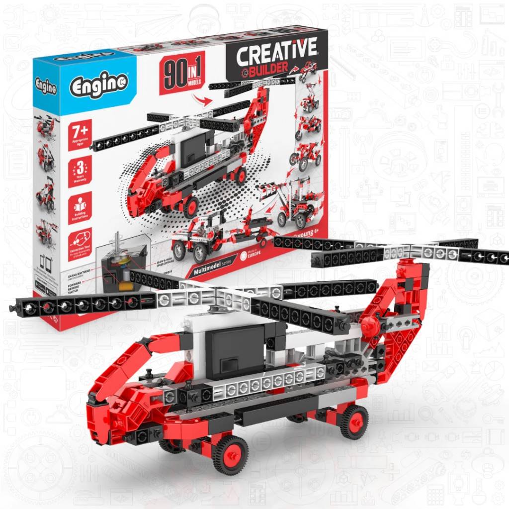 Juego de armar Creative Builder Multimodelos 90 modelos/Motorizado 9030 ENGINO