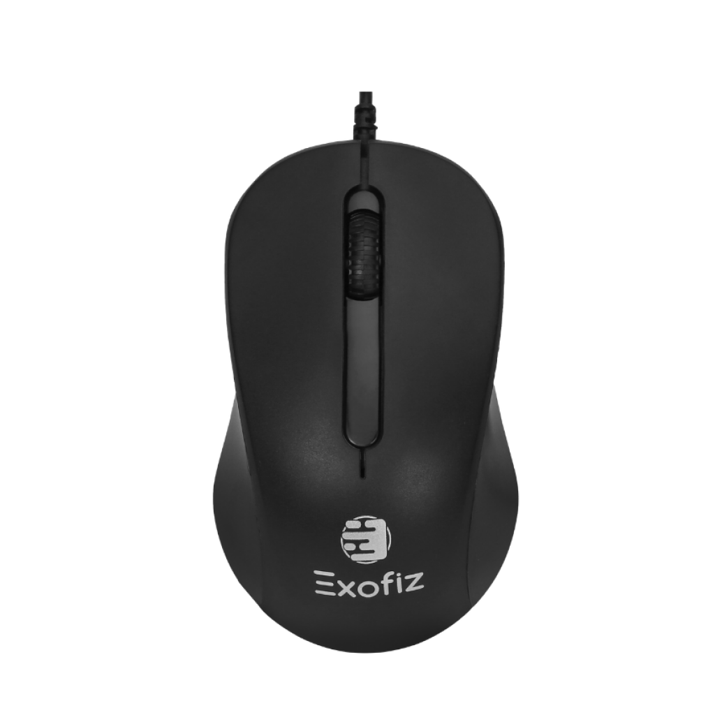 Combo USB Teclado y Mouse CO-01 Negro Exofiz