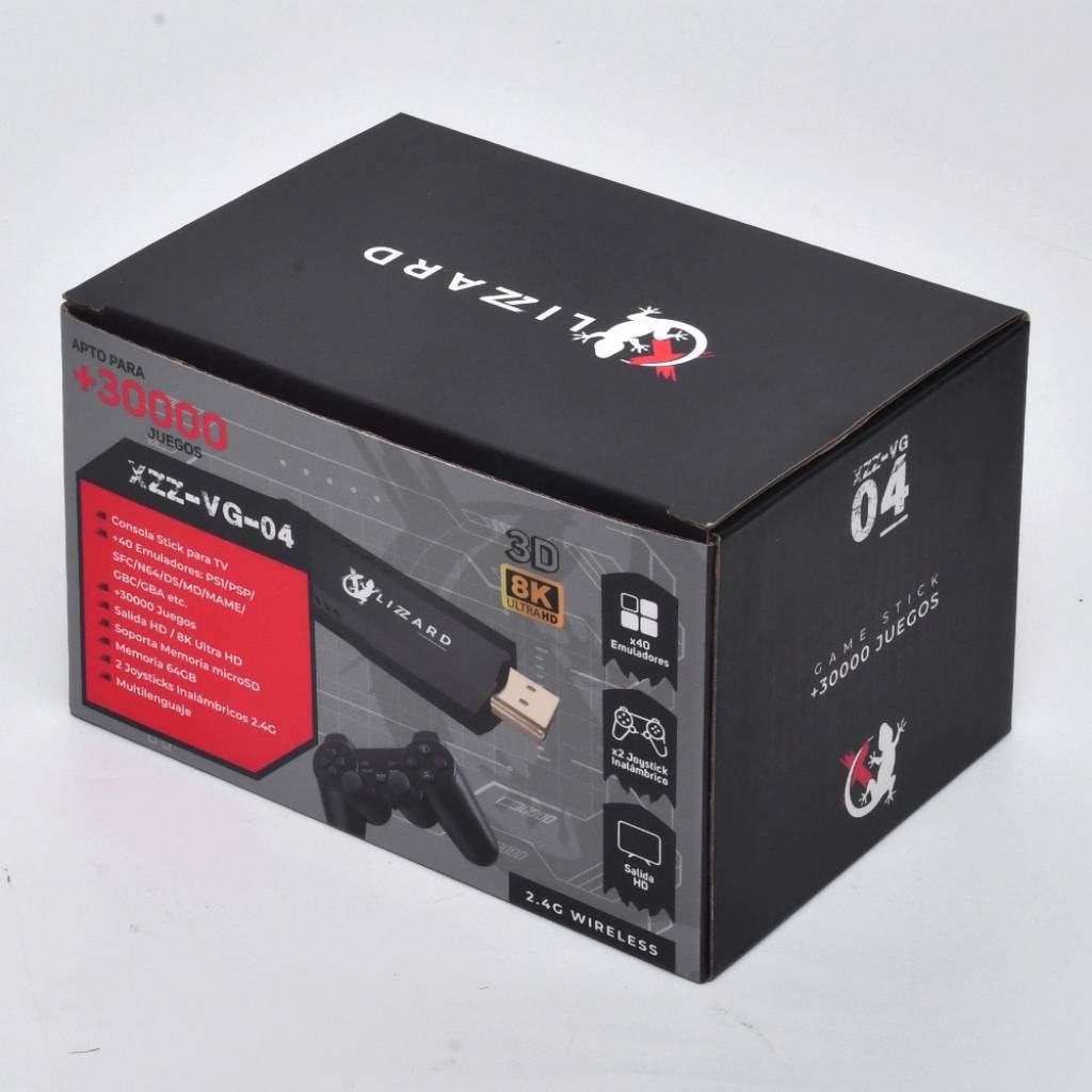 Consola Game Stick para TV XZZ-VG-04 Apto para +30.000 Juegos 8K