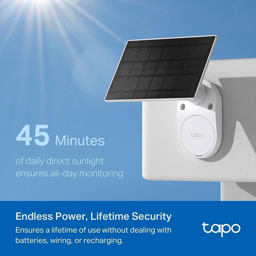 Cámara Seguridad Exterior TAPO C410 + Panel Solar c/Batería 2K WiFi TP-LINK