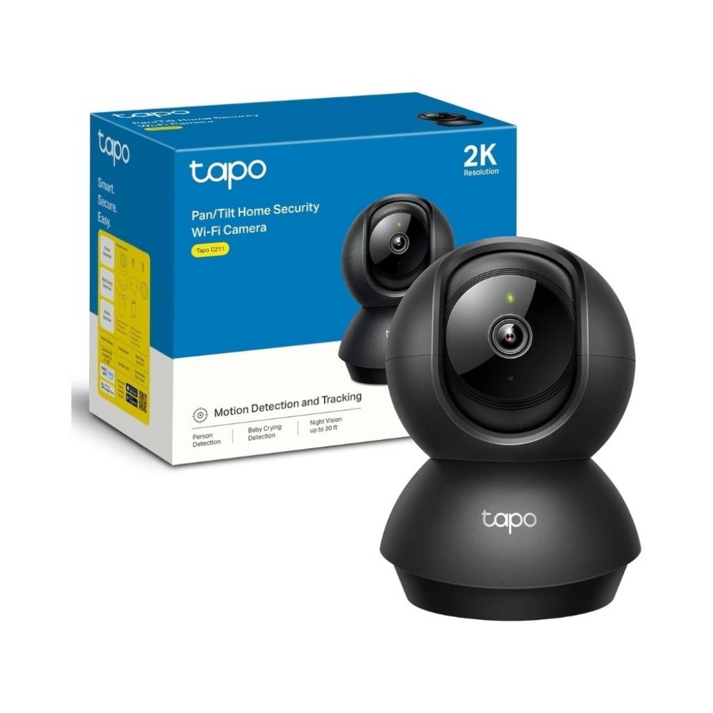IP TAPO C211 2K Domotica PanTilt Inalámbrica Negro TP-LINK