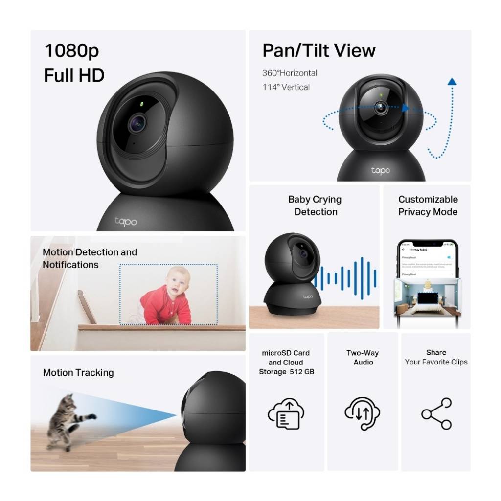 IP TAPO C201 Domotica HD WiFi