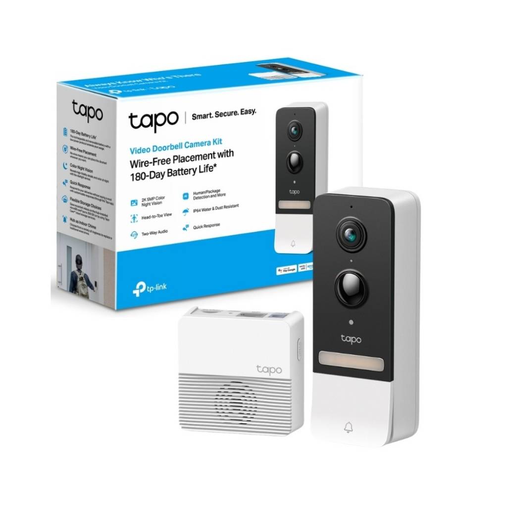 Timbre Inteligente con Video y Batería Tapo D230S1 + Hub TP-LINK