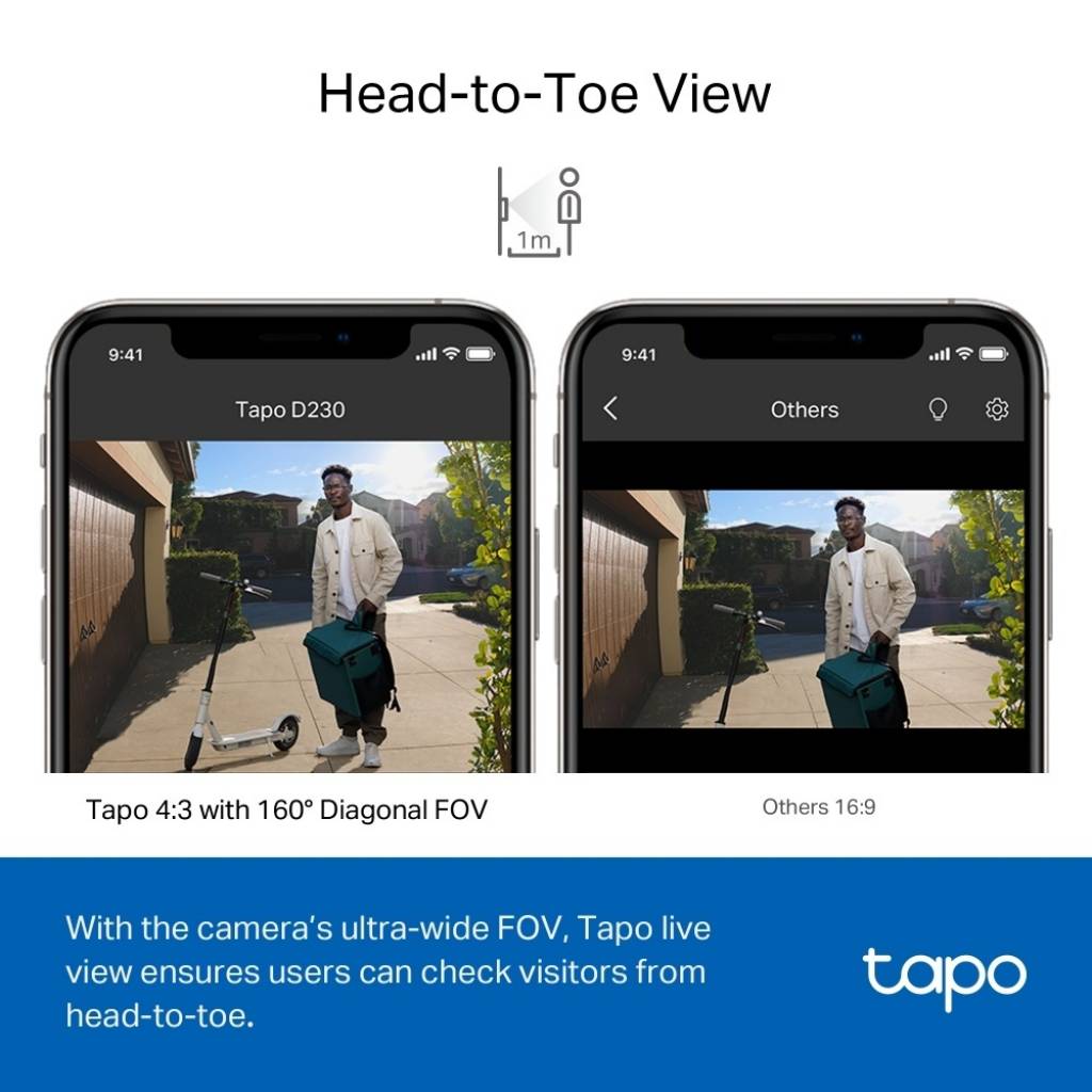 Timbre Inteligente con Video y Batería Tapo D230S1 + Hub TP-LINK