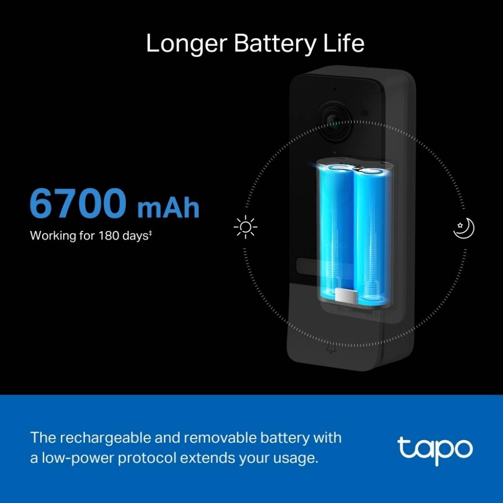 Timbre Inteligente con Video y Batería Tapo D230S1 + Hub TP-LINK