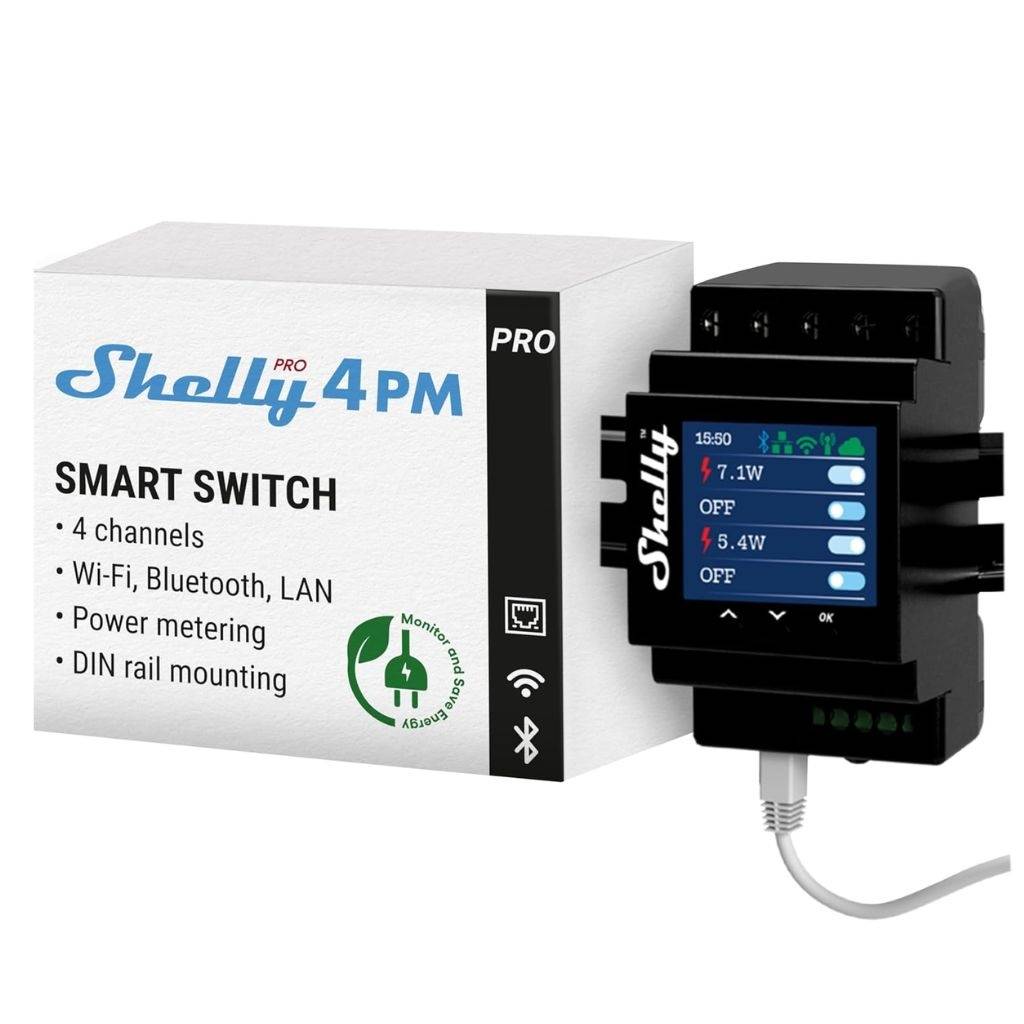 Conmutador Shelly Lan Switch Color Negro