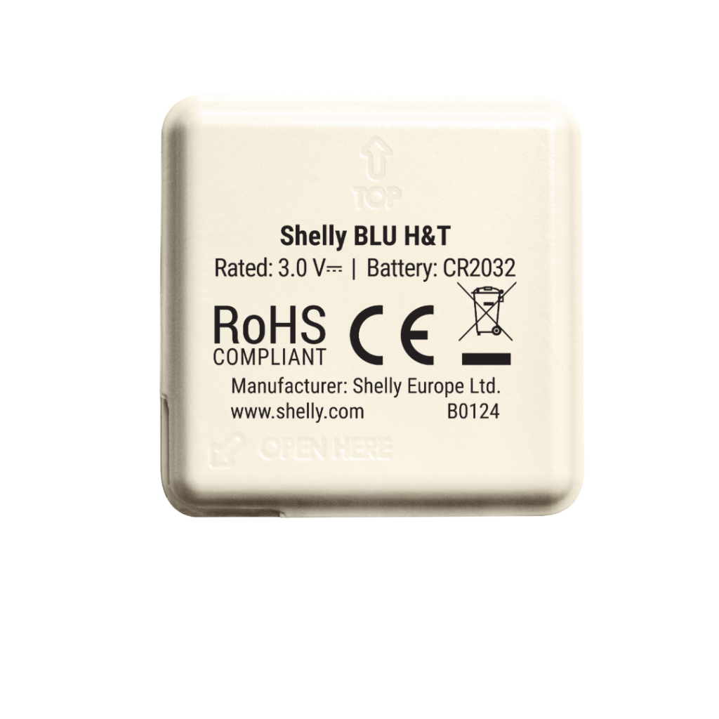 Sensor Shelly de temperatura y humedad Bluetooth