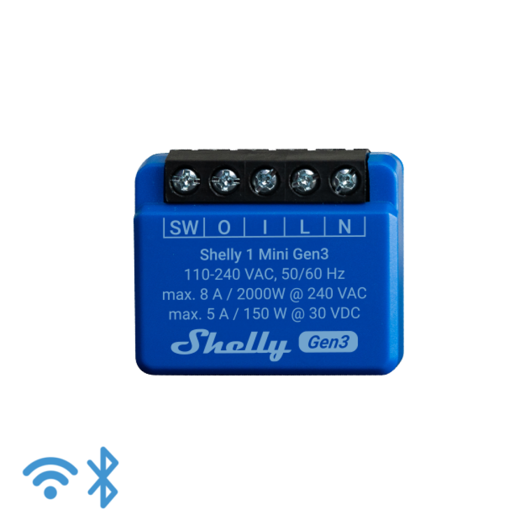 Shelly 1 Mini Gen3 Relé Wi-Fi