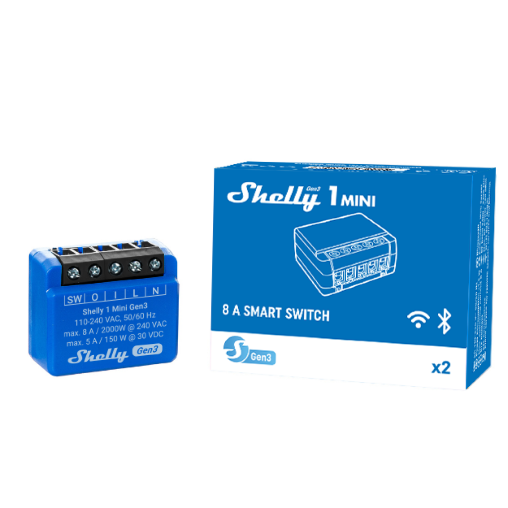 Shelly 1 Mini Gen3 Relé Wi-Fi