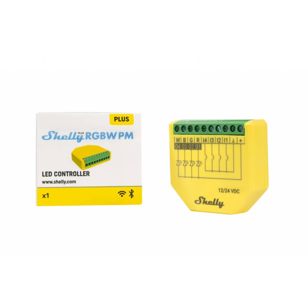 Controlador Shelly Plus RGBW PM Wi-fi
