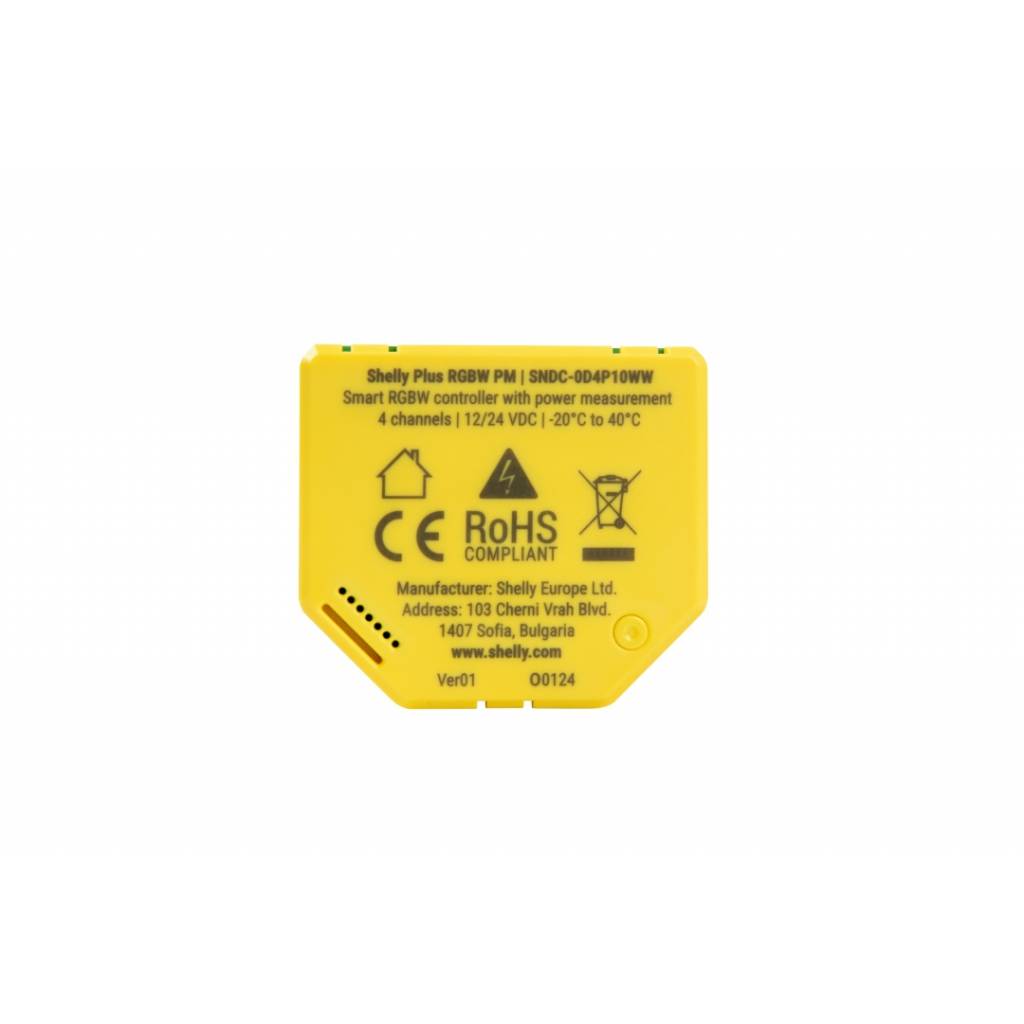 Controlador Shelly Plus RGBW PM Wi-fi