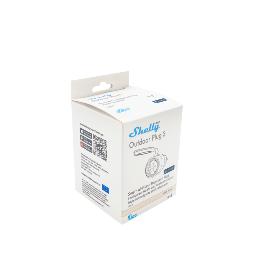 Enchufe Smart Shelly Plug S Gen3 PM Wi-fi exterior