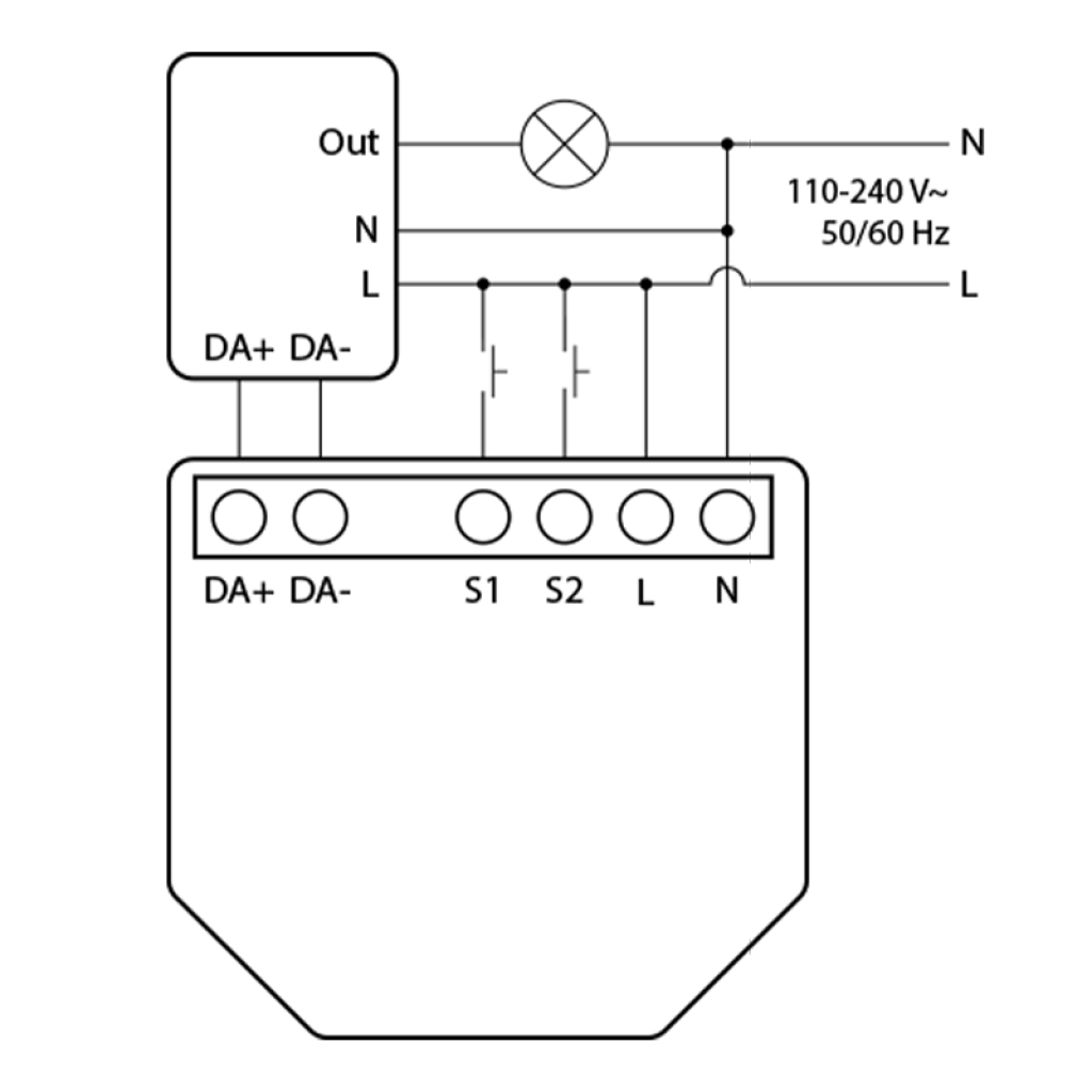 Dimmer Gen3 Controlador de intensidad DALI by SHELLY