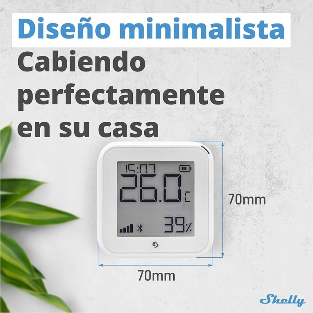 Sensor Shelly de temperatura y humedad Wi-fi