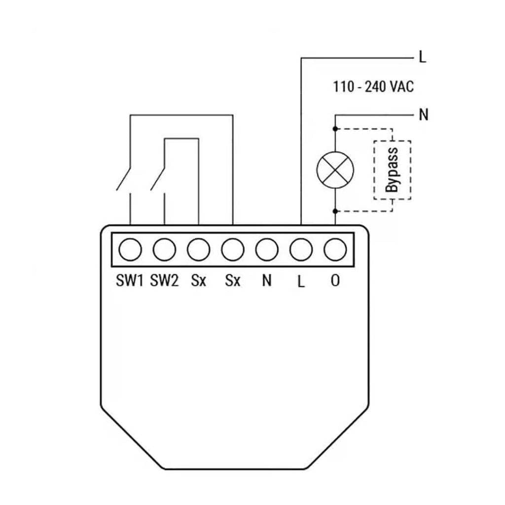 Shelly Bypass Accesorio Dimmer LED