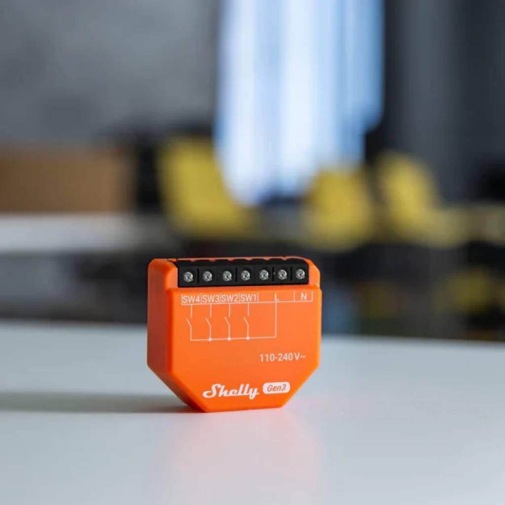 Shelly i4 Gen3 Interruptor de Entrada 4 Canales Wi-Fi