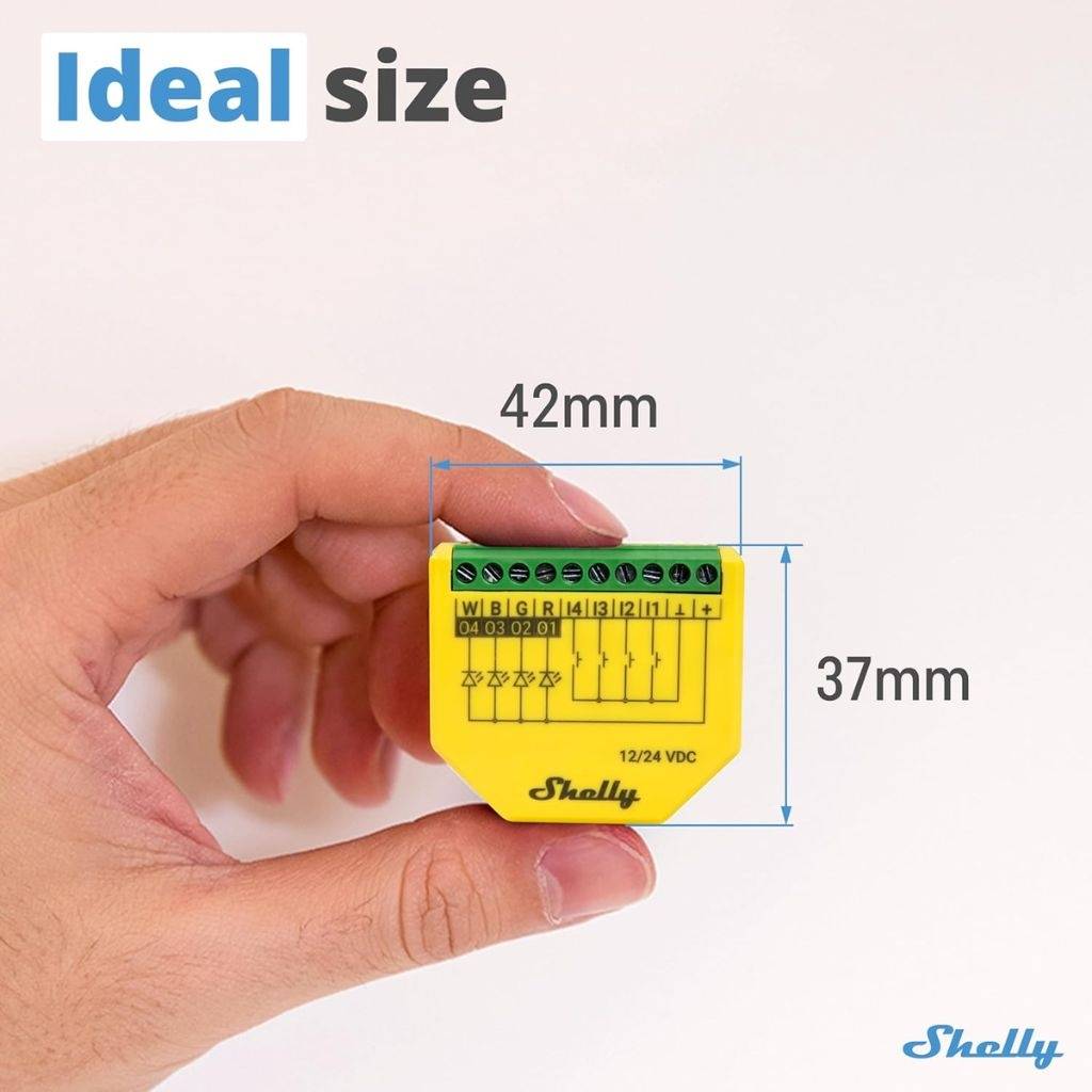 Controlador Shelly Plus RGBW PM Wi-fi