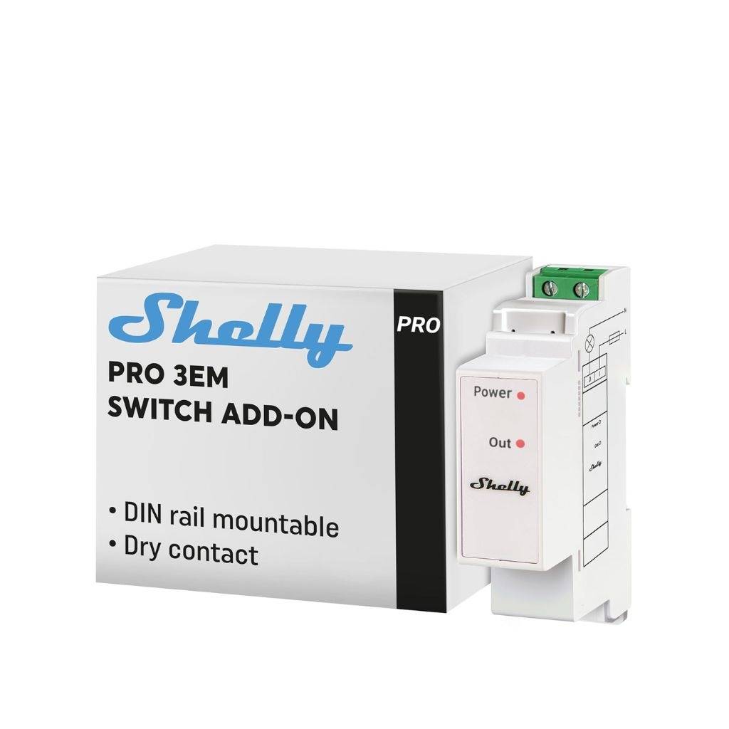 Rele Shelly Pro 3EM switch de expansion DIN