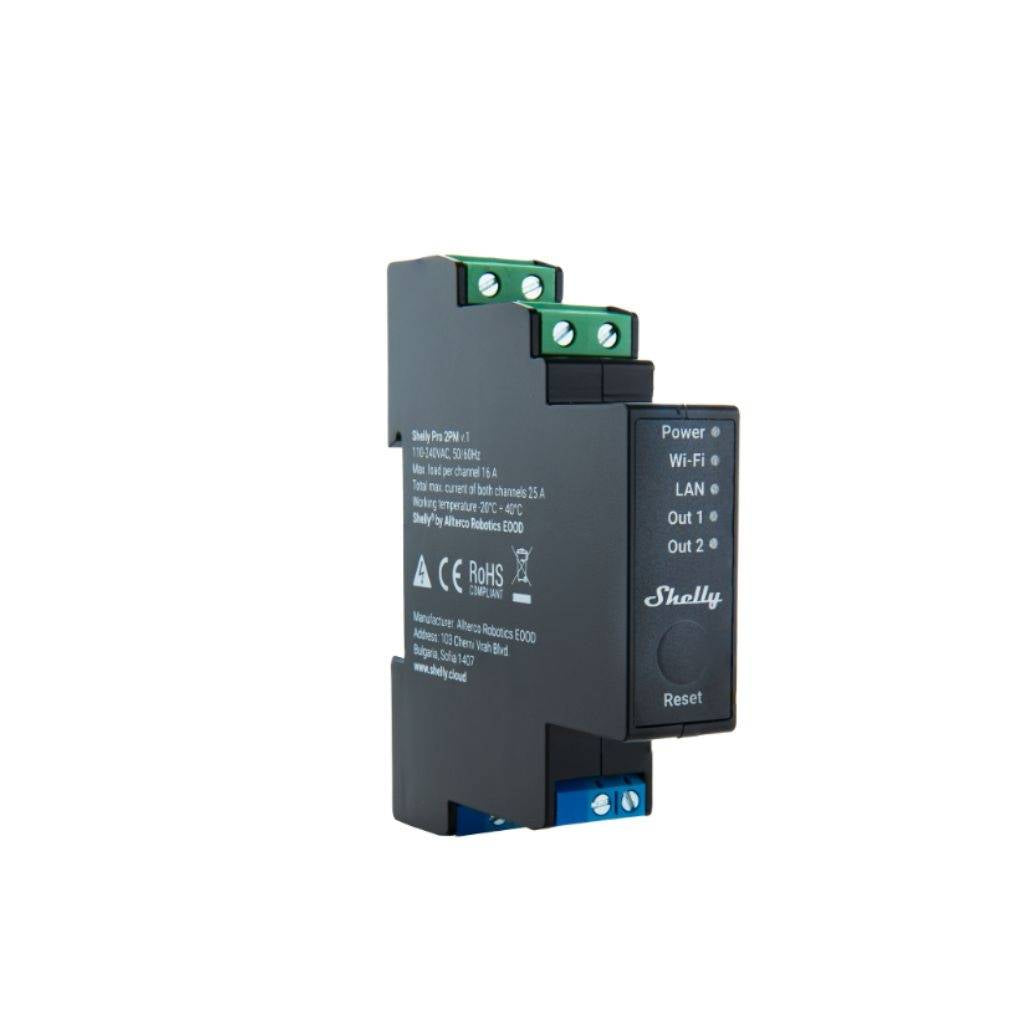 Rele Shelly Pro 2PM Wi-fi DIN Dual