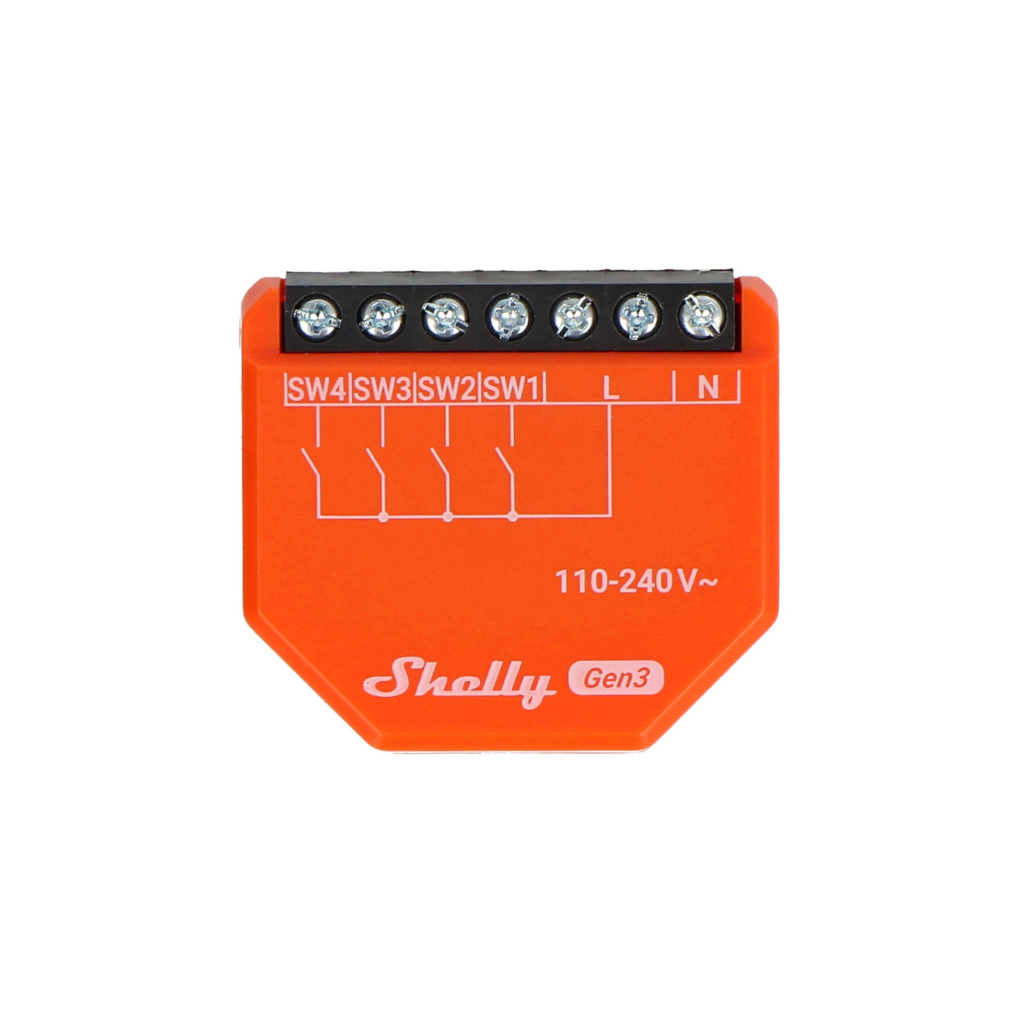 Shelly i4 Gen3 Interruptor de Entrada 4 Canales Wi-Fi