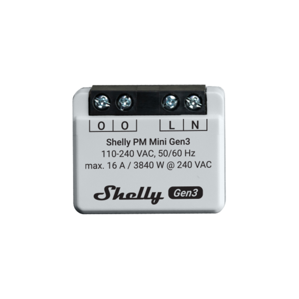 Shelly PM Mini Gen3 Relé Wi-Fi PM Mini
