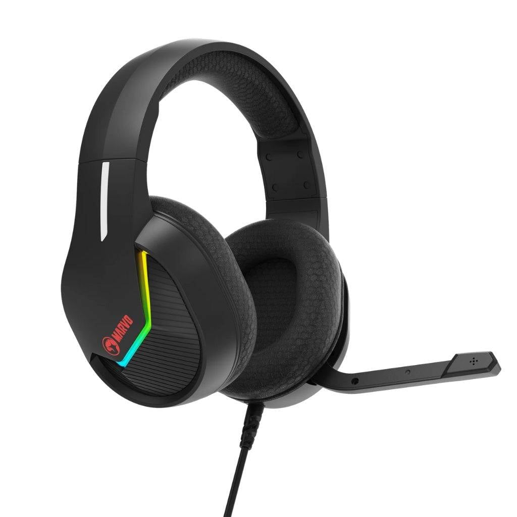 Auricular Gamer USB 2.0 Mic H8618 Tactic 40 Negro Marvo