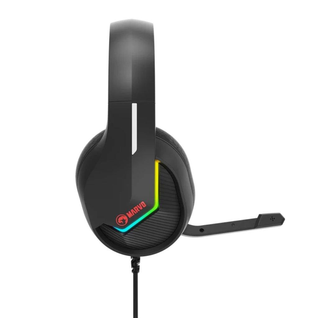 Auricular Gamer USB 2.0 Mic H8618 Tactic 40 Negro Marvo