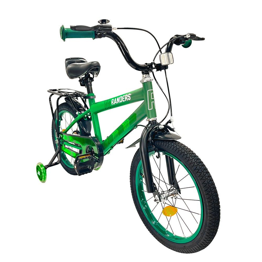 Bicicleta Rodado 16 con rueditas y parrilla de 4 a 7 años