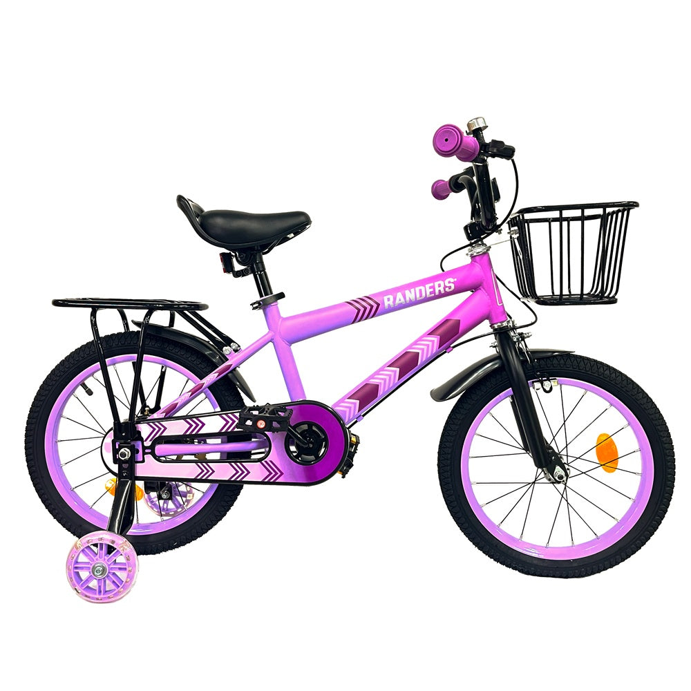 Bicicleta Rodado 16 con rueditas y canasto
