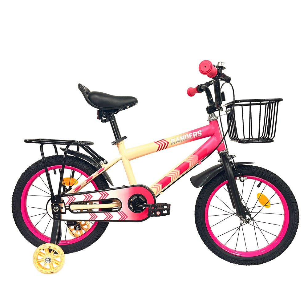 Bicicleta Rodado 16 con rueditas y canasto