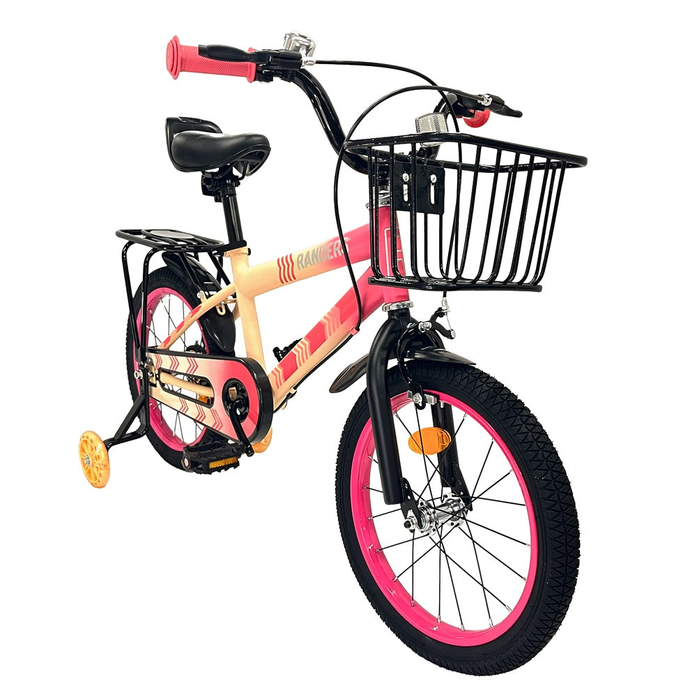 Bicicleta Rodado 16 con rueditas y canasto
