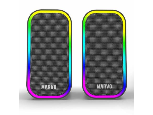 Parlantes Gamer USB 2.0 SG-285 Havoc20 RGB Negro Marvo