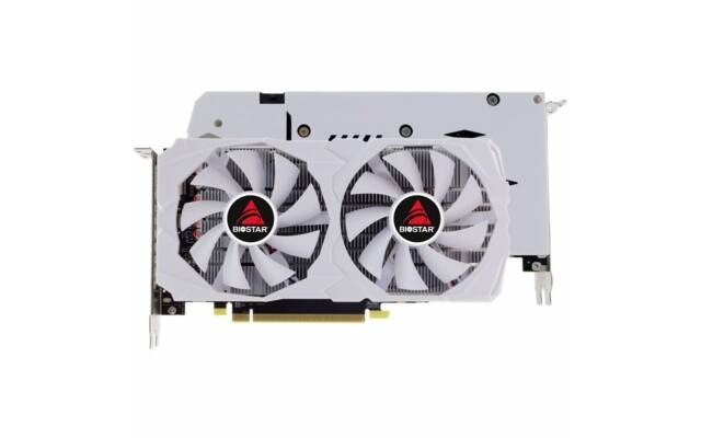 Tarjeta Video Biostar RX580 8GB DDR5 blanca