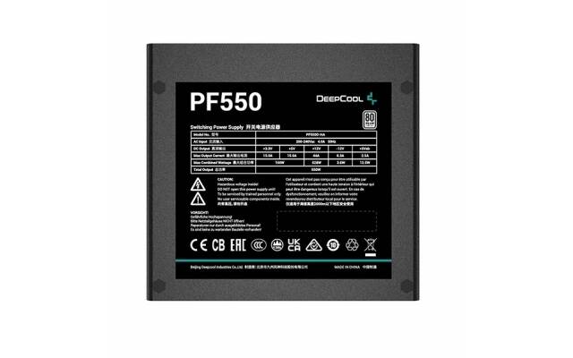Fuente Deepcool 550W 80 Plus