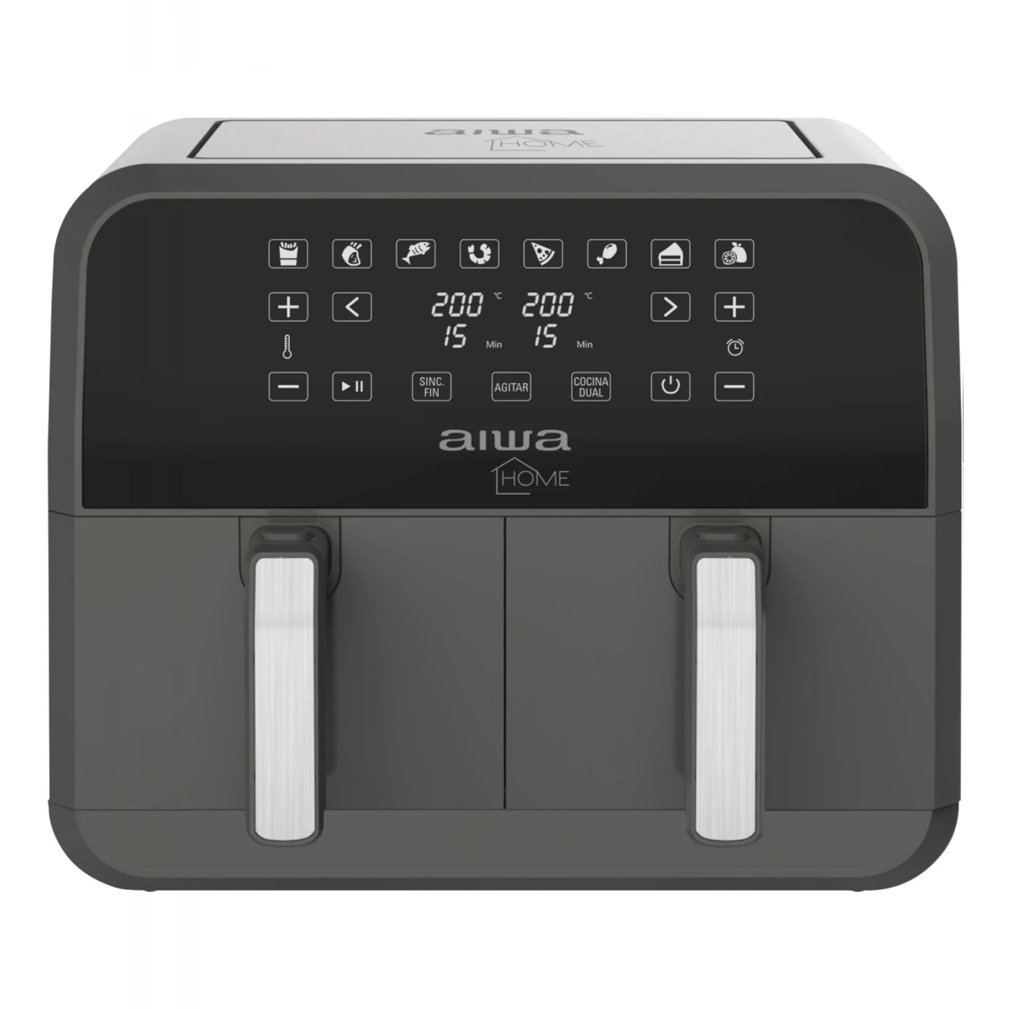 Freidora Sin Aceite Aiwa 8L Dos Canastos