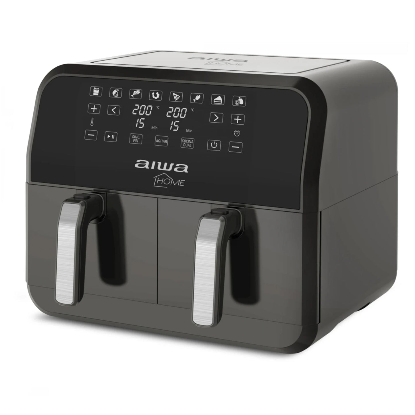 Freidora Sin Aceite Aiwa 8L Dos Canastos